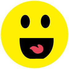 1000 smiley stickers 2-10 cm large quantities particularly affordable LH-SMI-0430