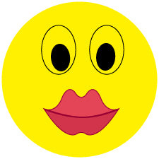 1000 smiley stickers 2-10 cm large quantities particularly affordable LH-SMI-0450