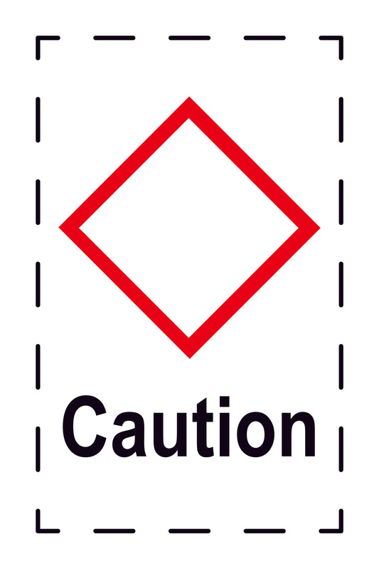 Sticker "Attention" 2.4x3.9 cm to 15x24 cm, made of paper or plastic LH-GHS-00-Attention