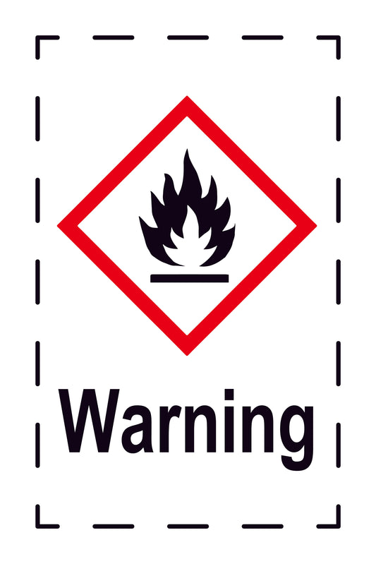 Sticker "Warning" 2.4x3.9 cm to 15x24 cm, made of paper or plastic LH-GHS-02-Warning