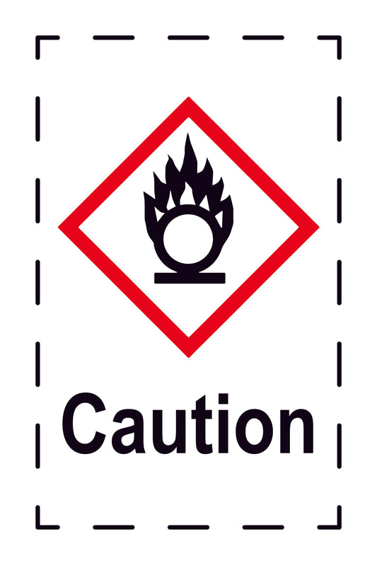 Sticker "Attention" 2.4x3.9 cm to 15x24 cm, made of paper or plastic LH-GHS-03-Attention
