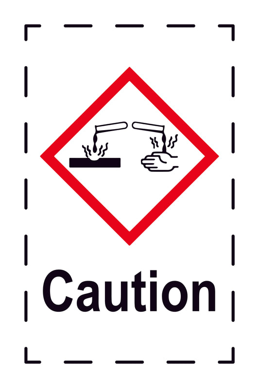Sticker "Attention" 2.4x3.9 cm to 15x24 cm, made of paper or plastic LH-GHS-05-Attention