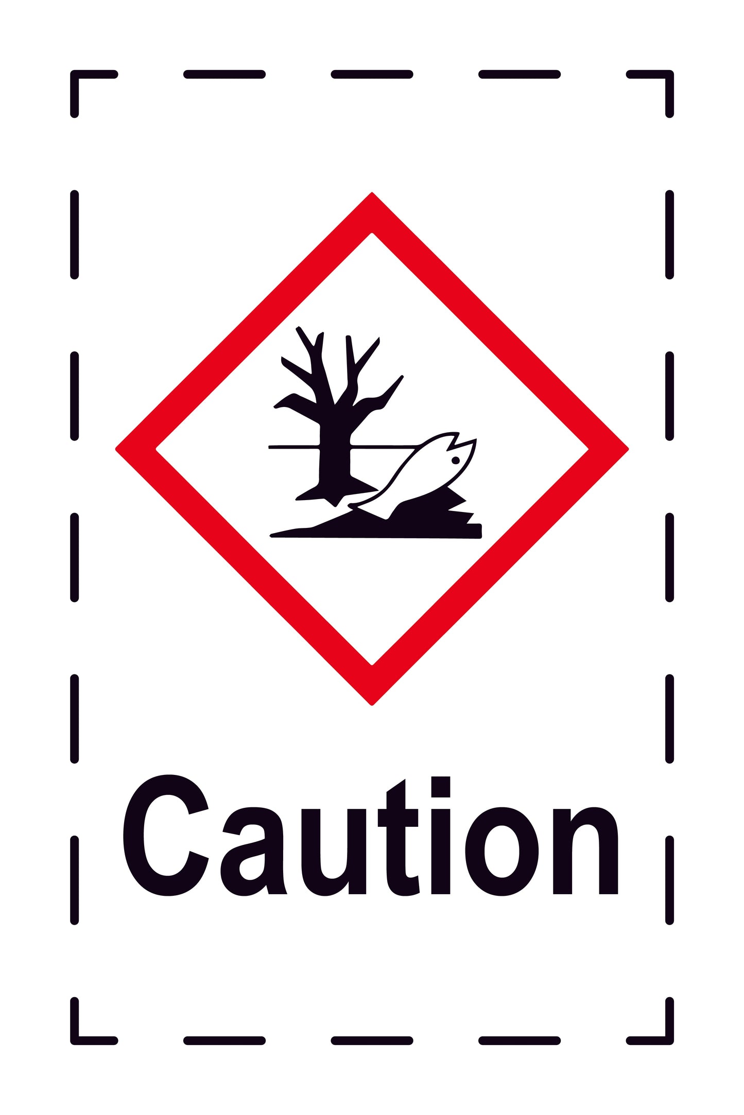 Sticker "Attention" 2.4x3.9 cm to 15x24 cm, made of paper or plastic LH-GHS-09-Attention